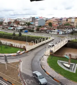 پل رودخانه زرجوب در رشت