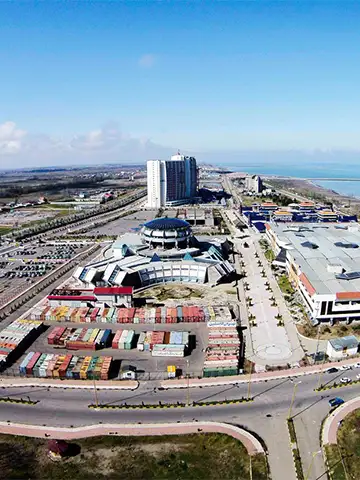 نمای کلی لوکیشن منطقه آزاد انزلی