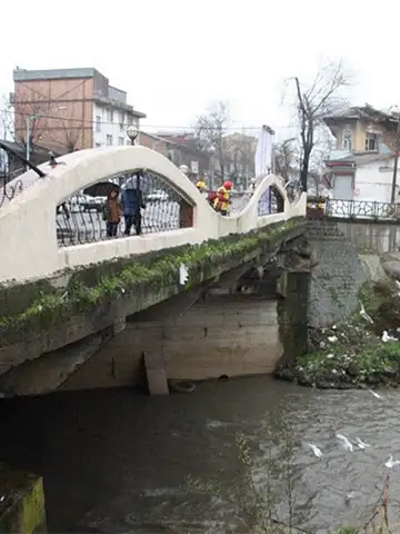 نمای زمستانی رودخانه زرجوب رشت