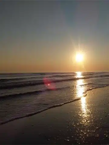 غروب ساحل گیسوم