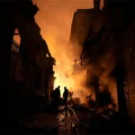 آتش سوزی بازار رشت