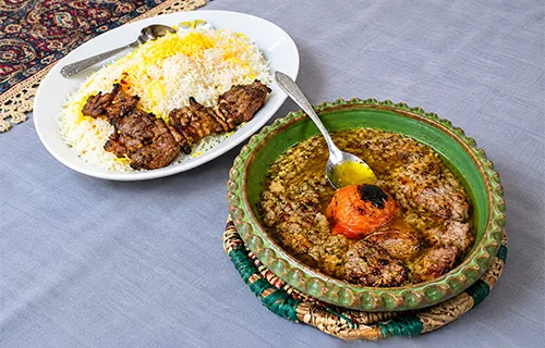 کته کباب رستوران گمچی کباب صوفیان رشت