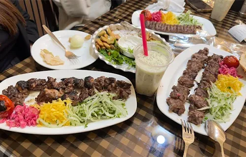 غذاهای رستوران کباب بابک رشت