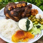 لونگی با مرغ آستارا